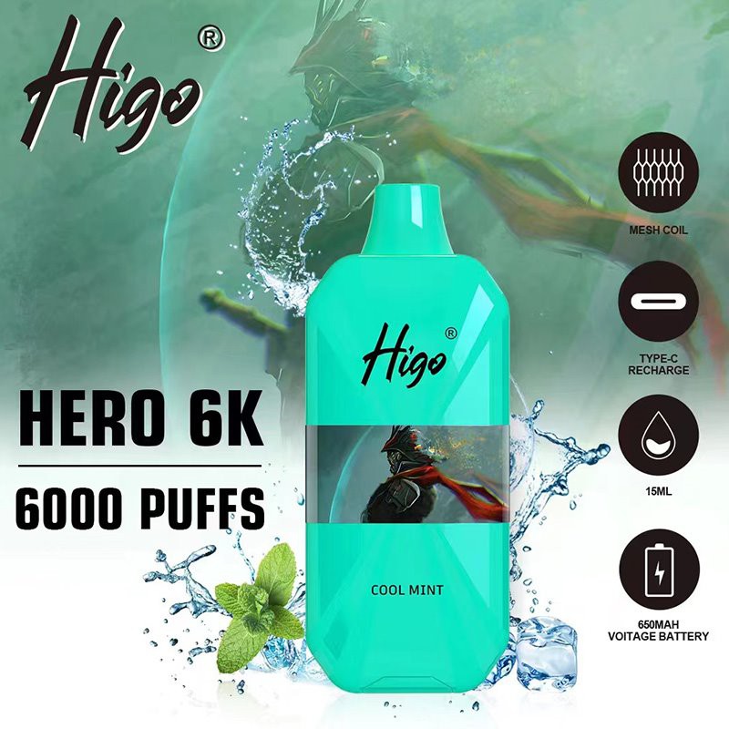 Higo HERO 6000 electroic cigarette disposable vape 6