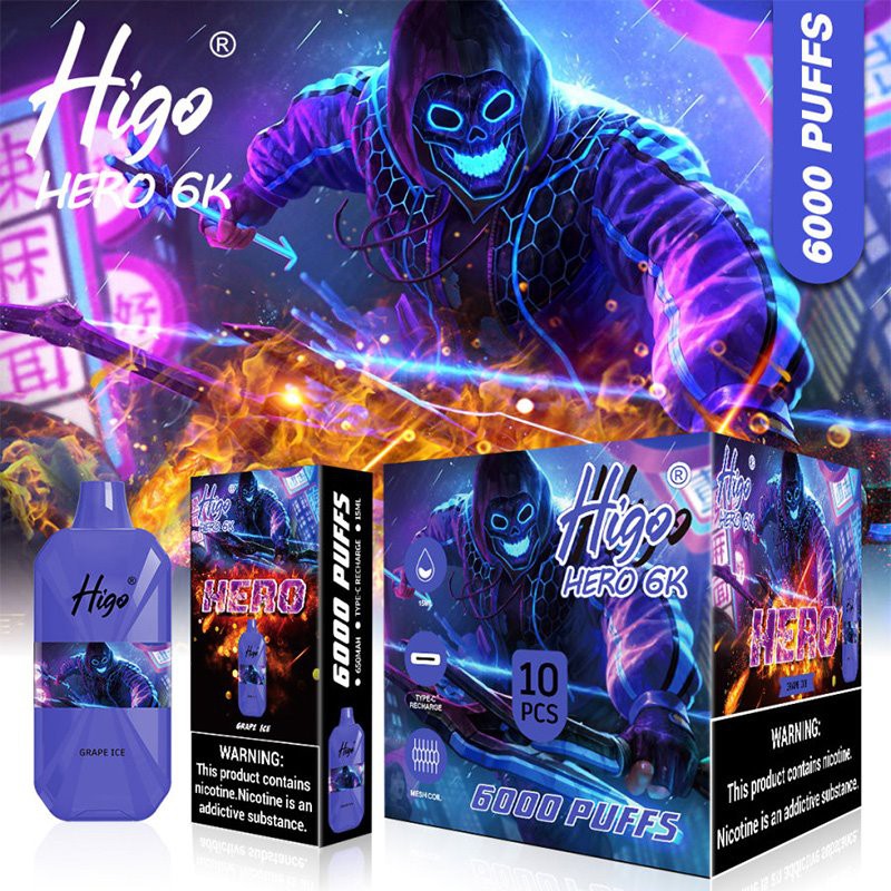 Higo HERO 6000 electroic cigarette disposable vape 7