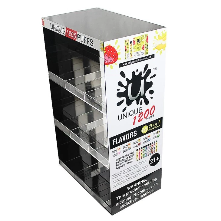 回転アクリル電子タバコ陳列スタンド