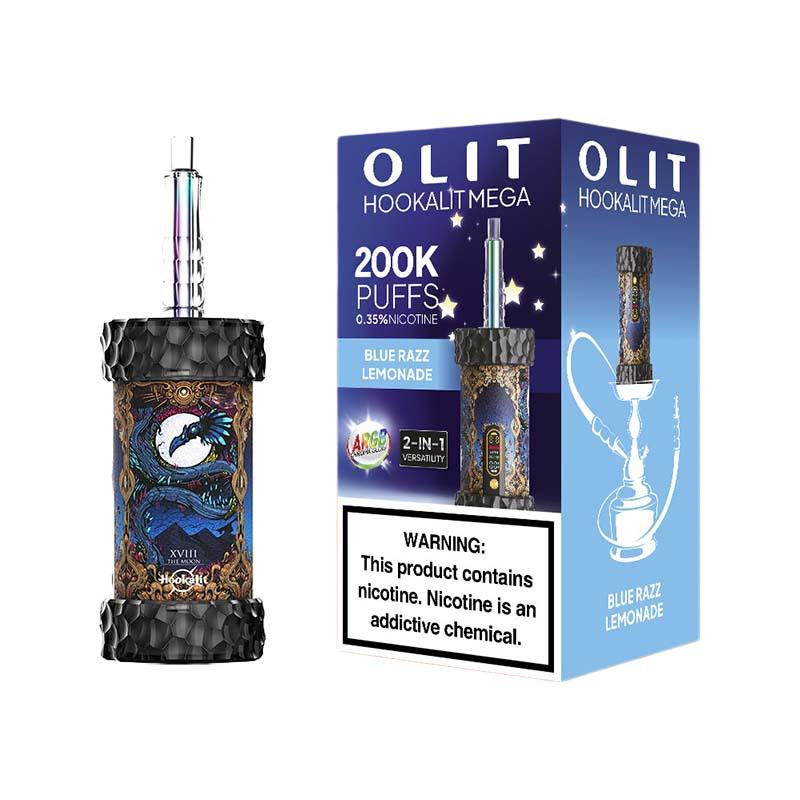 Olit-Hookalit-Mega-200K-Puffs-Shisha-Hookah-Vape-WholesaleHookalit Mega 200K