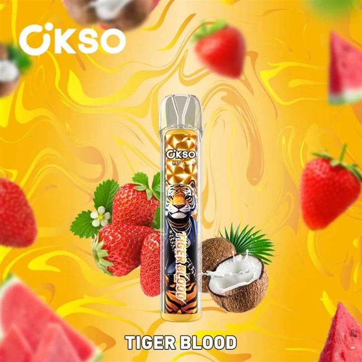 Okso Crystal Bar 800パフ蒸気