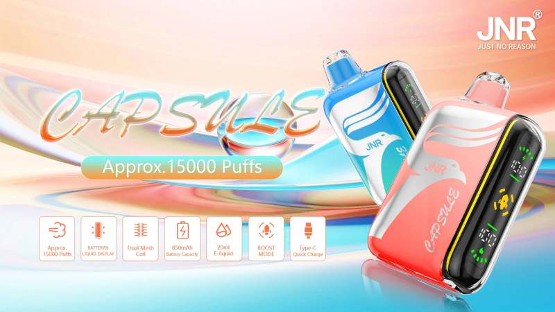 The-Latest-Jnr-Capsule-15000puff-Disposable-E-Cigarette-Case-Stick-Double-Mesh-Coil-E-Cigarette-Liquid-20ml-Customized-Wholesale-I-Vape-Hookah-20-Flavors