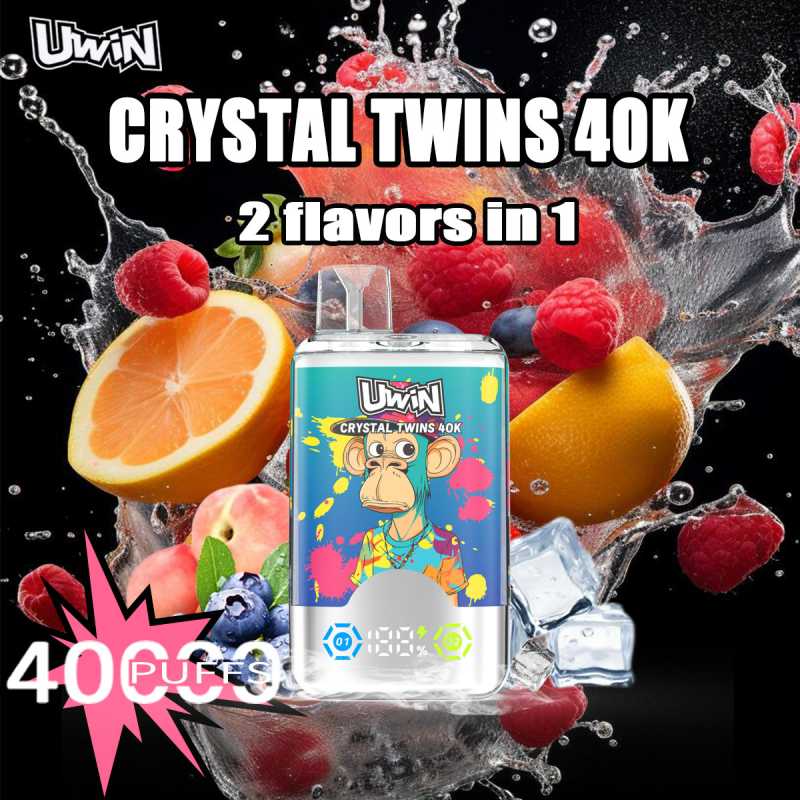Uwin Crystal Twins 40000パフデュアルフレーバー蒸気