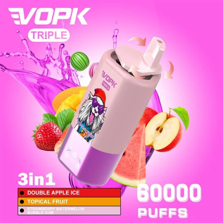 1 60000 in 1 60000のVopk Triple 3は3つのフレーバーをパフします